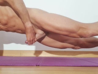 5 Minutes of Masturbation / Core / Abs Training ending with a Nice Cumshot - Accept the Challenge?