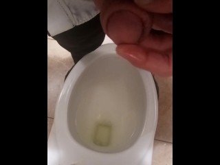 Urinating on my Finger, Standing over a Toilet (Late Night 11/23/2021)