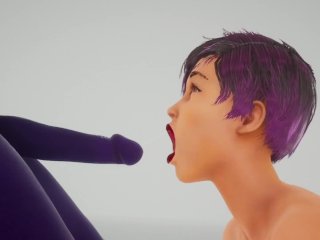 pussy licking, fetish, cartoon, alien dildo