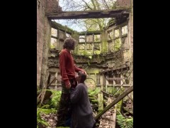 Video British couple suck and fuck in an abandoned mansion 