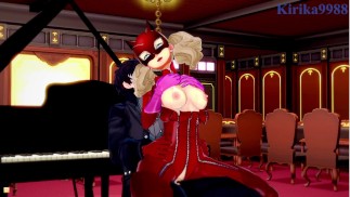 Ann Takamaki and Ren Amamiya have deep fucking during a mission. - Persona 5 Hentai