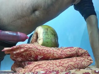 coconut pussy, amateur, male moaning, handsfree cum