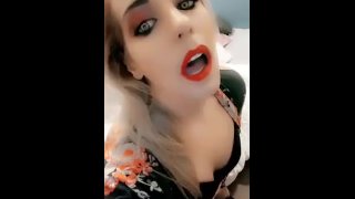 Hot blonde has leg shaking orgasm 