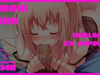 HABLO EN JAPONES CON LA BOCA LLENA GIMIENDO HASTA LA GARGANTA ASMR THROATSOUND ADORABLE DIRTY MOAN