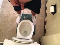 Soft Dick Taking Nice Long Piss After Working Out 
