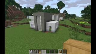 Design de casa moderna incrível (tutorial de minecraft)