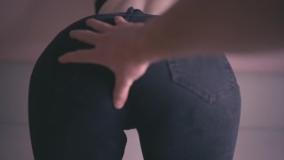 Her Cute Ass In Jeans Is Really Lovely To Touch