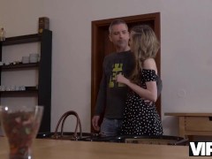 Video VIP4K. Latvian girl Jessi Empera is humped by her own father-in-law