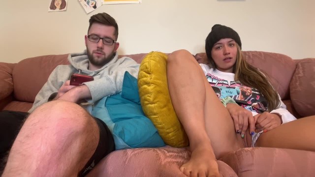 My Step-dad Catches me Touching myself and wants to Helps me SQUIRT! -  Pornhub.com
