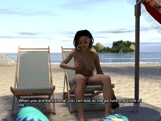 cartoon, nude beach, sexy girl, sex game
