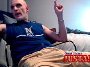 Preview 3 of Justa9er Jacking His Huge White Cock, Pumping & Shooting a Huge Load