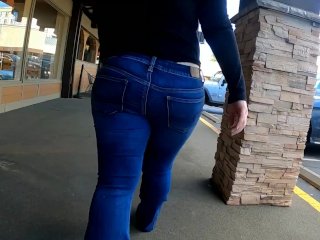 Whale Tail BootyWife ShoppingThong On Display