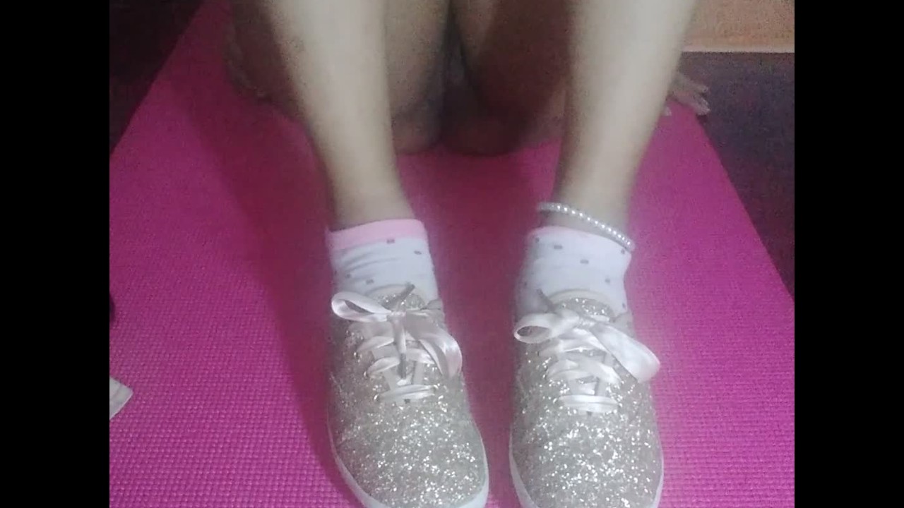 Foot Fetish. Sneakers Shoes Removal. Lick my Feet and Toes and my Pussy.  Pink Socks. Model Rebecca - Pornhub.com