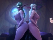 Preview 2 of Tyrande Whisperwind ans Tauren ass work - Warcraft (noname55)