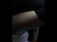 Playing with my pussy while my step bro films 