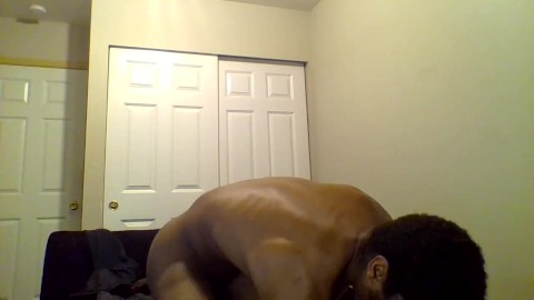 starting my day orr workout and just finished videochat cumshow