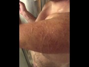 Preview 6 of Bearded Daddy Shaving While Masturbating In The Shower, Come Watch And See What Else I Do