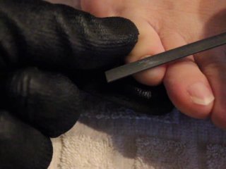 black nails, verified amateurs, legs, foot