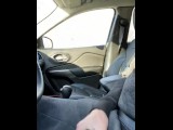 Horny driving again! Stripped off pants while driving to masturbate and cum. Risky!