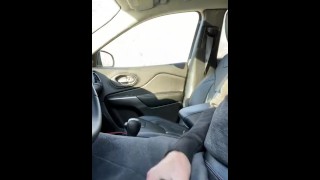 Stripped Off Pants While Driving To Masturbate And Cum