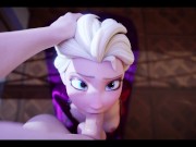 Preview 5 of Elsa from Frozen Blows and Swallows | Animated