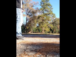 Dick out at a public park!