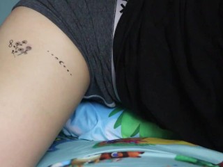 Femboy down Bad Moans like a Bitch while Fucking Pillow