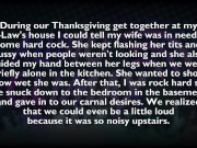 Preview 2 of AUDIO ONLY! Quickie Sex in Basement During Thanksgiving With In-Laws!