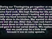 Preview 3 of AUDIO ONLY! Quickie Sex in Basement During Thanksgiving With In-Laws!