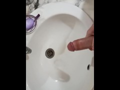 Quick masturbation in hotel shower
