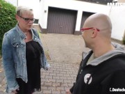 Preview 2 of DEUTSCHLANDREPORT - Huge Tits German Granny Has Kinky Sex With Stranger - AMATEUREURO