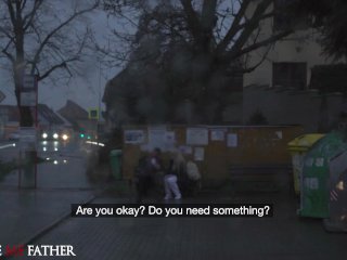 DEVIANTE - Hot Blonde with small Natural tits Rides Big Dick in Preachers van