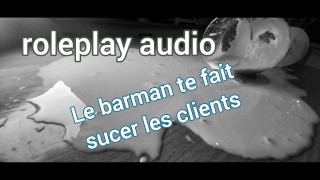 AUDIO FR The Bartender Dominates You And Takes Advantage Of Your Customers Roleplay Audio For Women