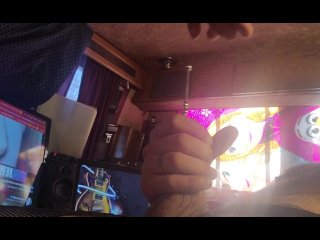 Sounding my cock edging