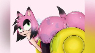 Pintura de velocidade: Amy Rose Sonic Fanart