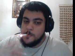 solo male, amateur, arab, smoking