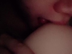 【女性向け】深夜のベッド、寝てる彼女のおっぱいを舐め続けるイケメン社会人 - Screenshot 15 of 16 - Society