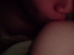 【女性向け】深夜のベッド、寝てる彼女のおっぱいを舐め続けるイケメン社会人 - Screenshot 7 of 16 - Handsome