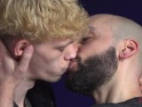 Skinny Blond Twink Rimmed By Bearded Dominant Hunk Before BJ