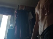 Preview 4 of Sexy male stripteases, hip thrusts and shakes with pleasure