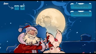 On Christmas Eve In The City Santa Got Stuck Delivering Dildo Toys In A Hentai Pornographic Scene