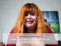 Unfinished business- this time my ex fucks me while his wife cooks dinner for him