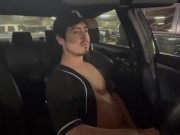 Preview 4 of Caught Jerking In My Car And She Helped Me Cum! Whoa!