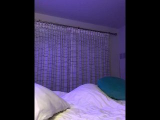 Escorts clients don't show so she has fun alone doing a strip tease and playing with her pussy 