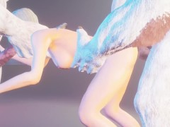 My girlfriend had a dream about double anal with Furry monsters