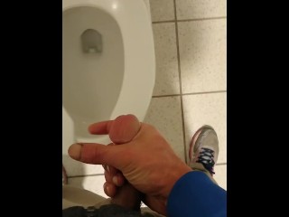 Dude Jerks off Quietly in Stall next to You.