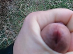 Cute 18 School Boy Jerking his Pissing Cock and Sweetly Moaning