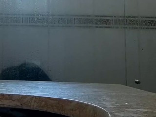 He fucks his girlfriend in the bathroom, and makes her_ass jump