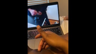 WATCH PORN WITH ME WHILE ALONE AT HOME ORGASMATIC TO CUMSHOTS LOUD MOANING HARDCORE FINGER FUCK