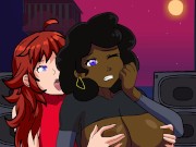 Preview 3 of Friday Night Funkin Animation Carol and Girlfriend Fingering and Rubbing Their Tits and Asses